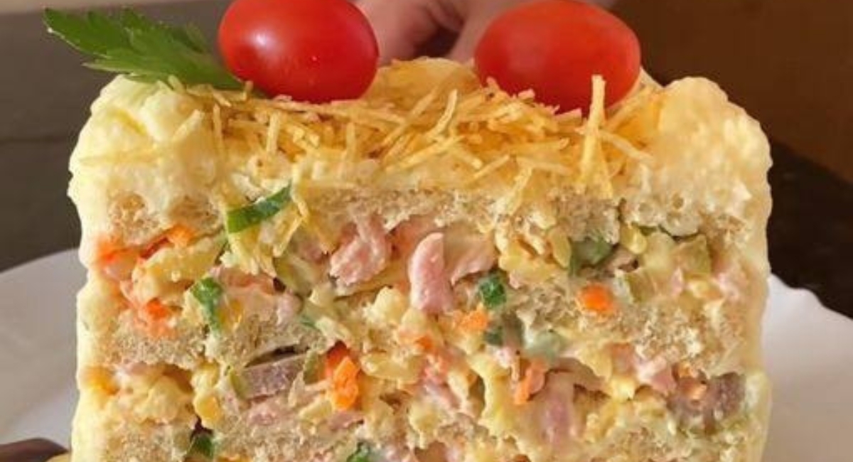 Torta fria de pão de forma