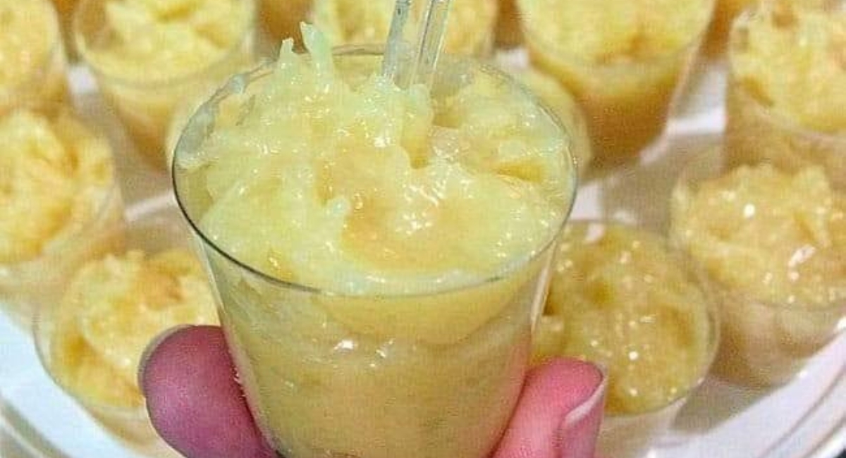 Cocada cremosa que derrete na boca