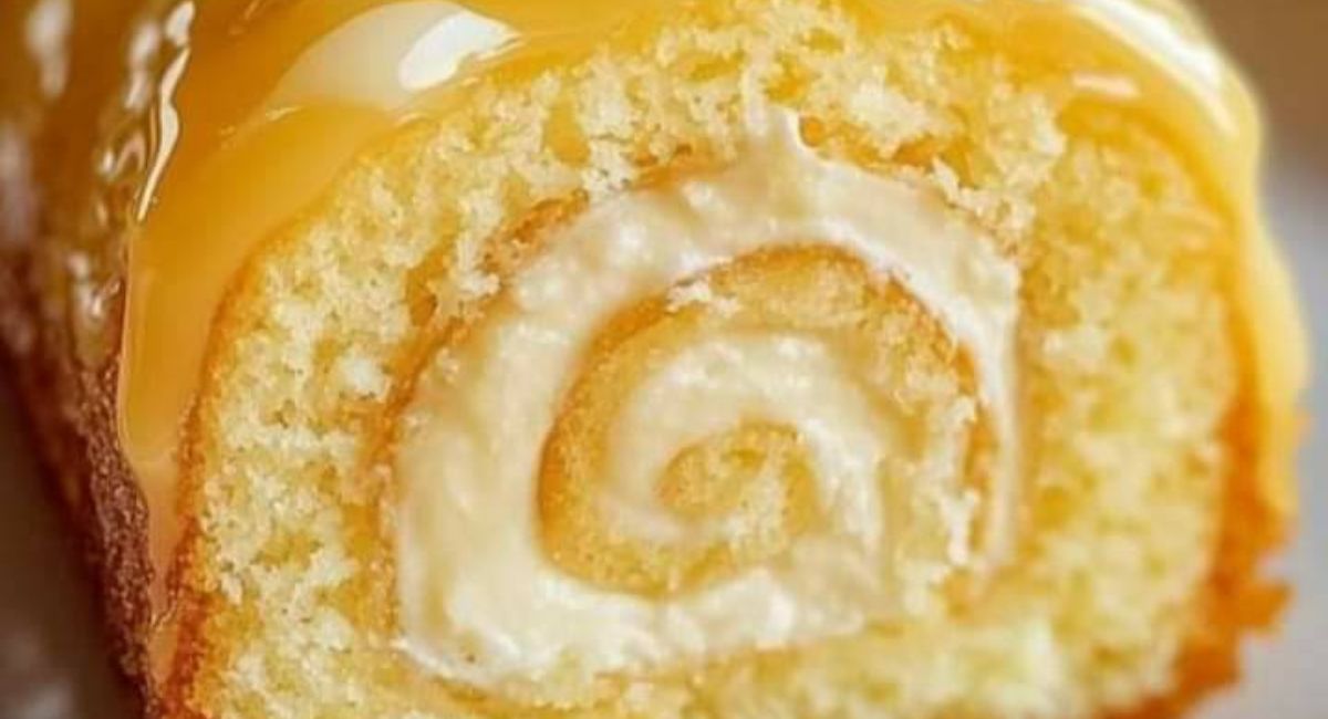 Gâteau éponge jaune moelleux