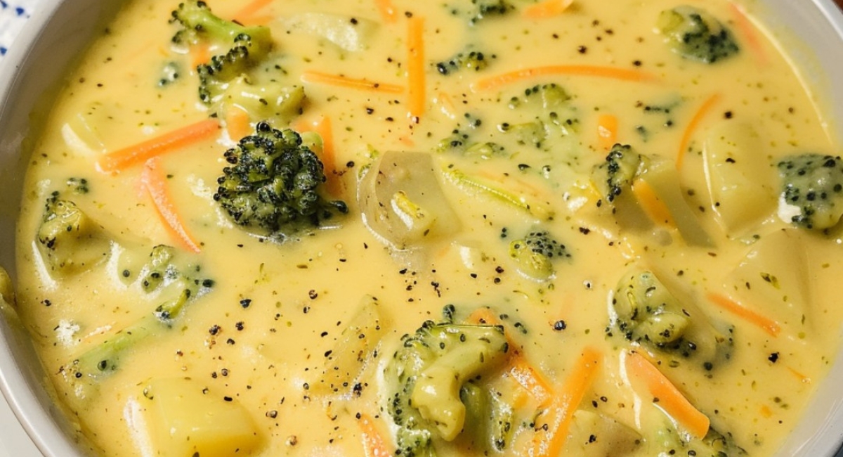 Crockpot Potato Broccoli Cheddar Soup