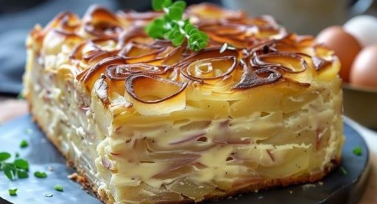 Cake de Pomme de Terre á La Creme de Camembert