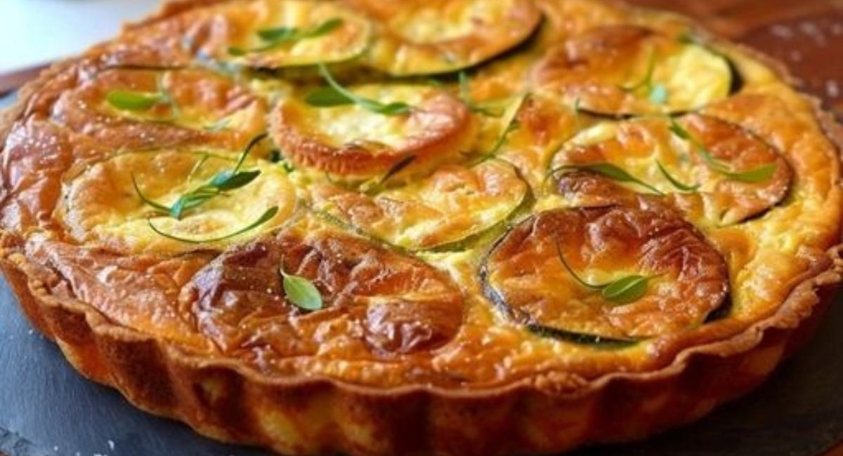 Quiche sans pâte au chèvre et courgettes