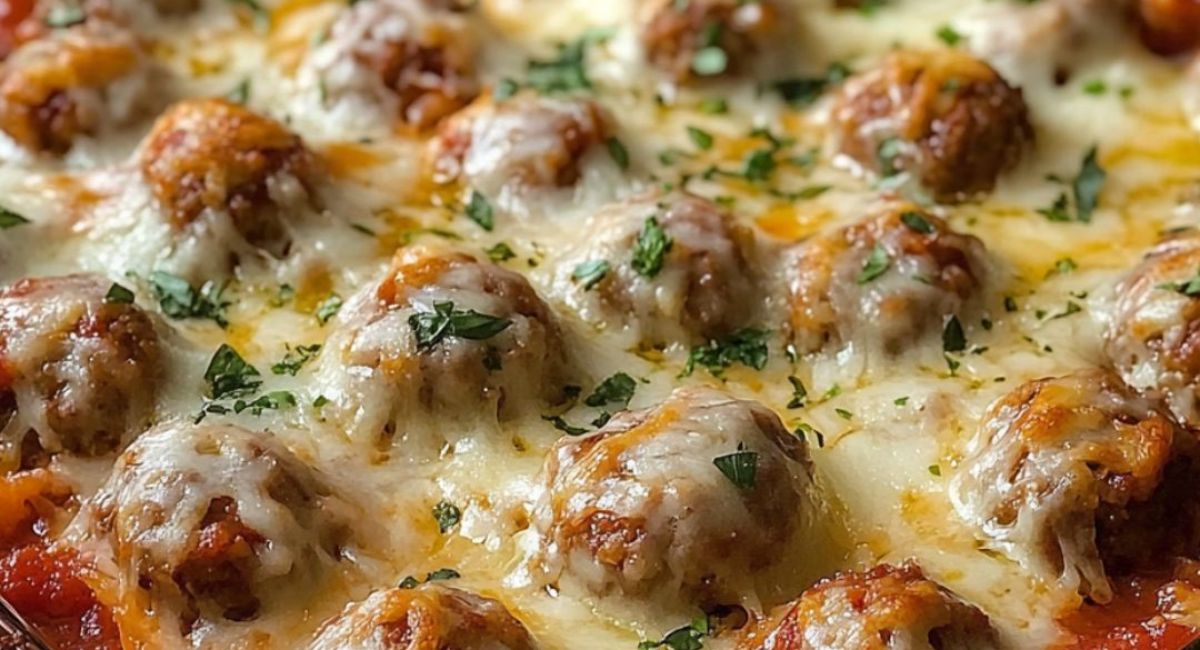 Dump and Bake Meatball Casserole