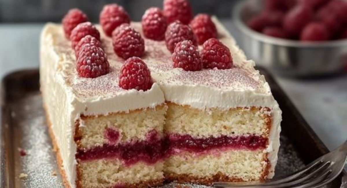 Gâteau de petits baeurres a la framboise
