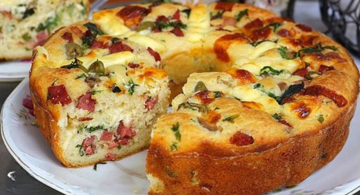 Torta de liquidificador salgada