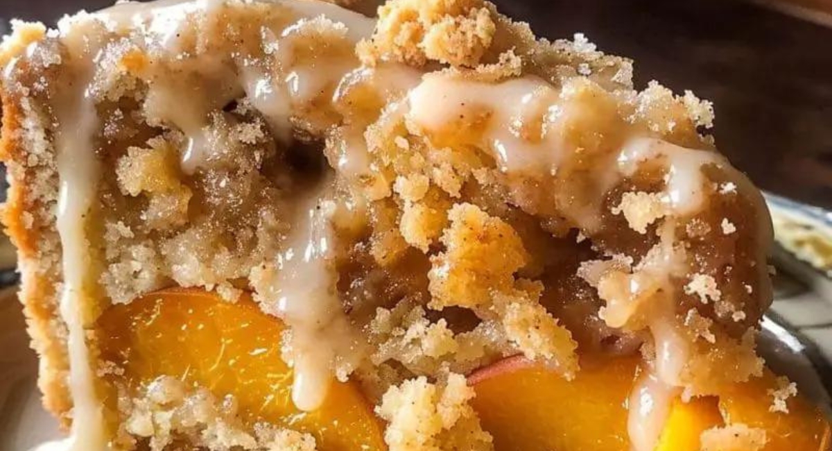 Southern Peach Crumb Cake Recipe