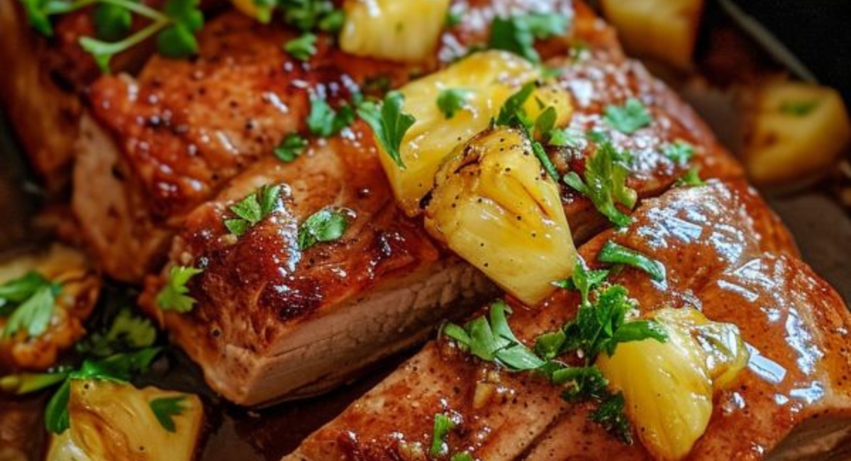 Slow Cooker Pineapple Pork