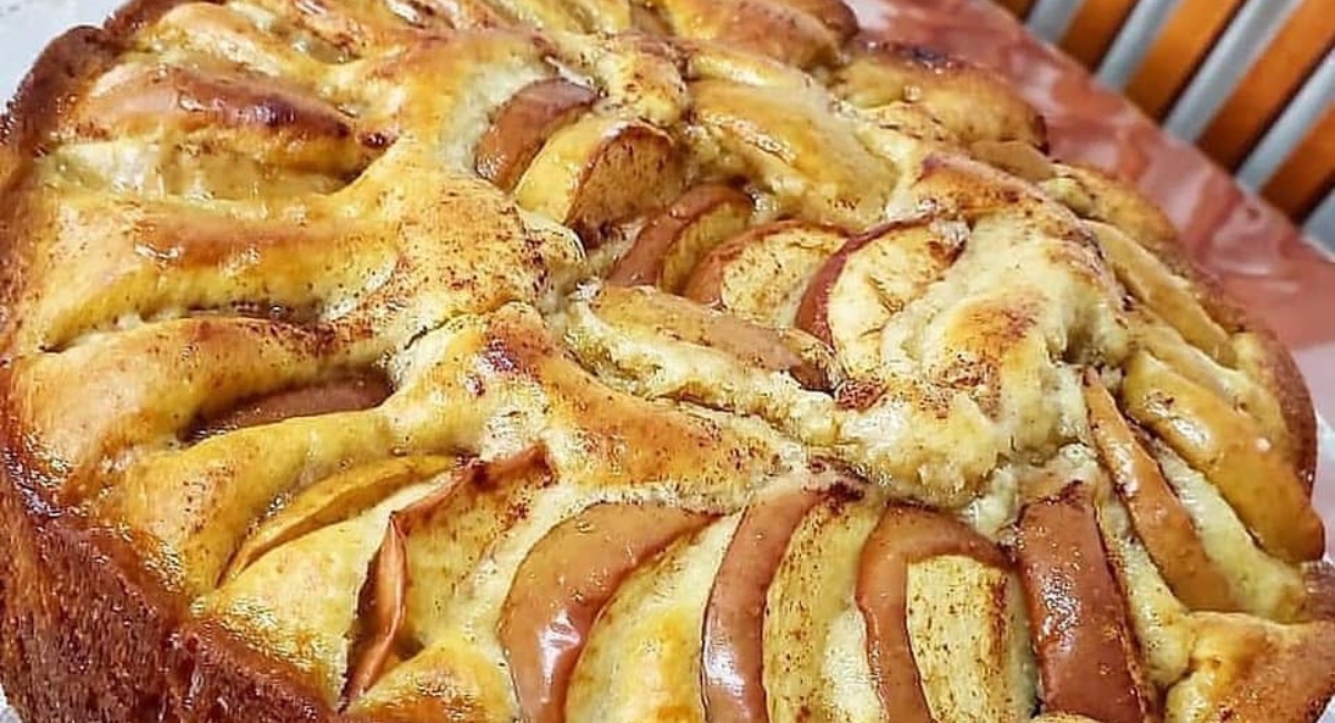 Bolo de Maçã Prático e saboroso