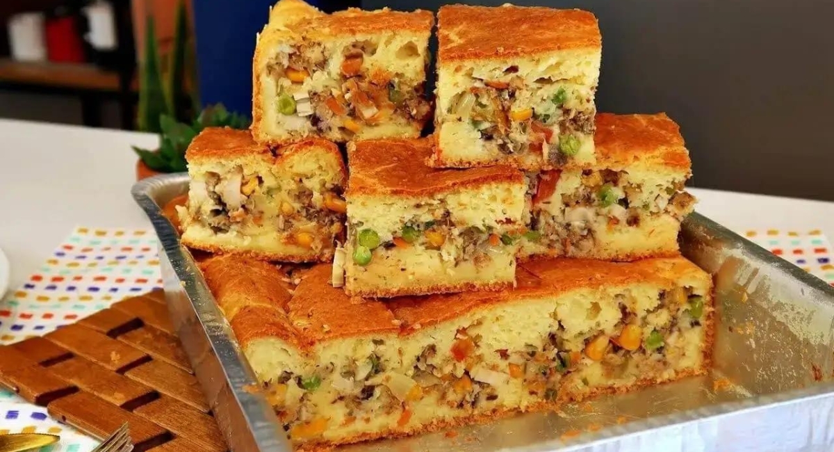 Torta de sardinha cremosa no liquidificador 