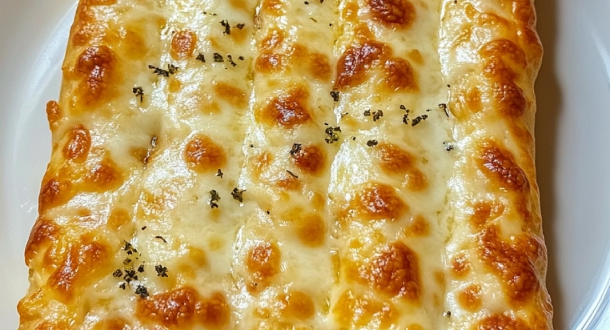 Homemade Cheesy Garlic Breadsticks