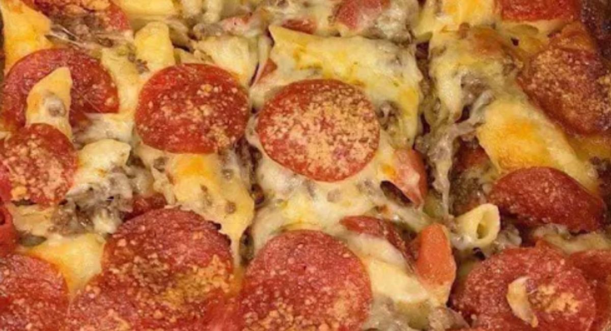 Casserole de pizza au pepperoni