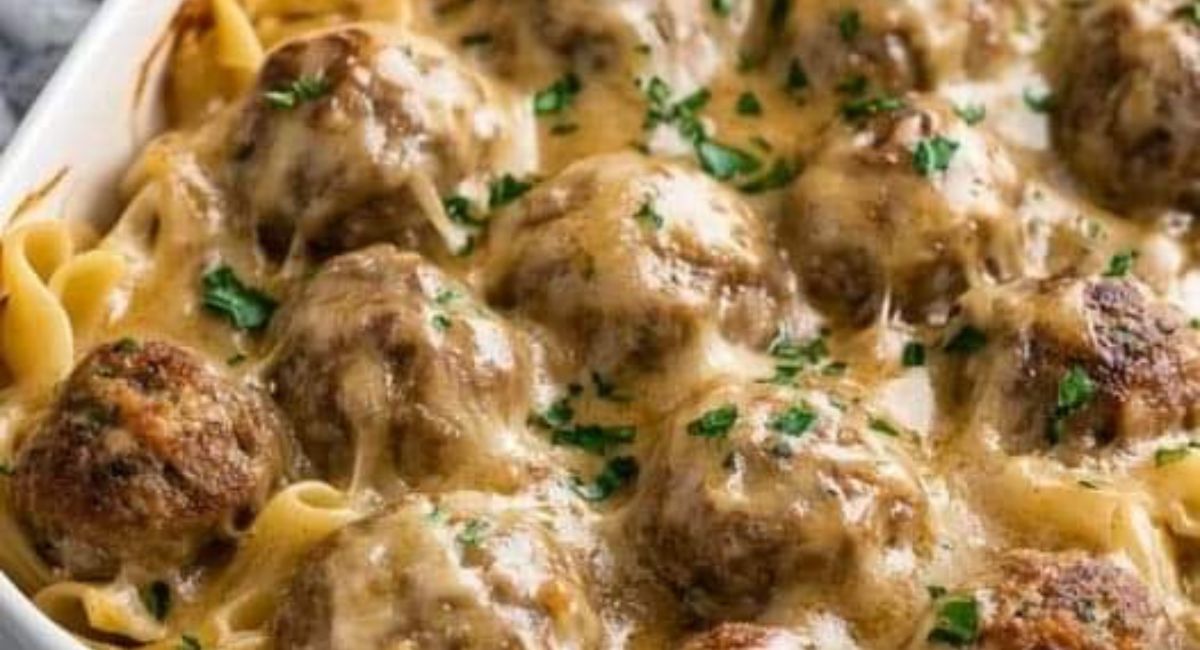Pâtes suédoises aux boulettes de viande
