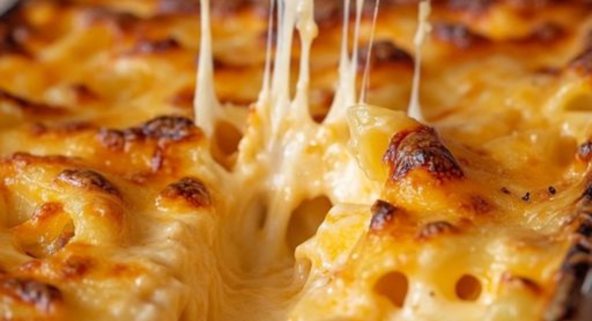 Three-Cheese Baked Macaroni