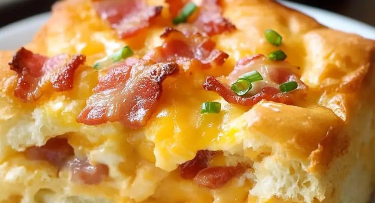 Bacon, Egg & Cheese Biscuit Bake