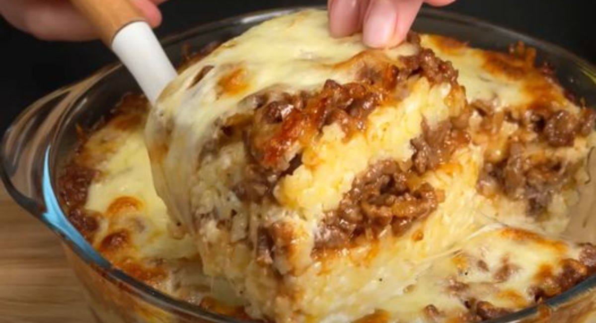 Escondidinho de carne!