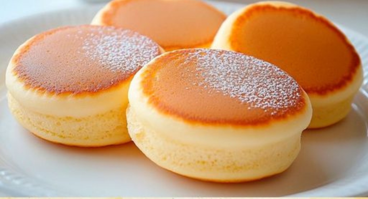 Bolinho Nuvem Japonês de frigideira