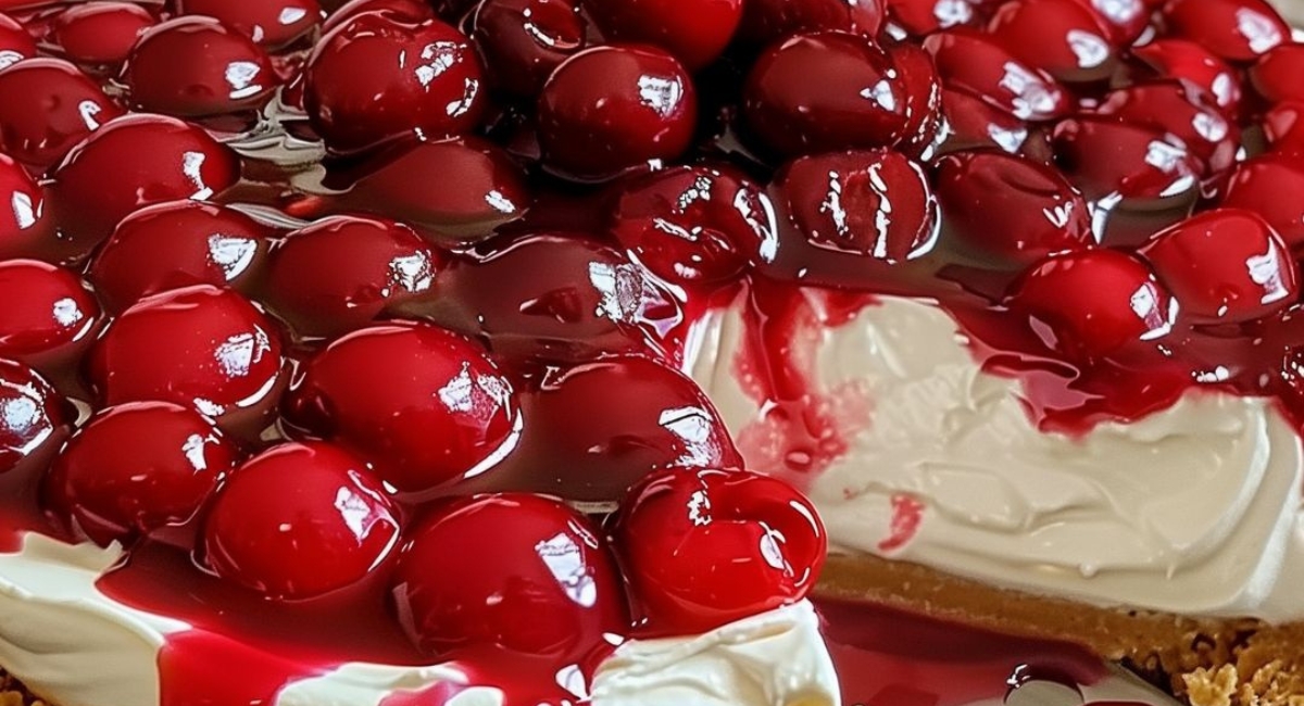 Easiest No-Bake Cherry Cheesecake