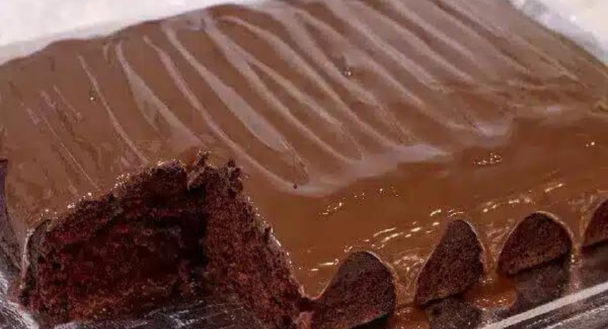 Receita de bolo de chocolate húmido
