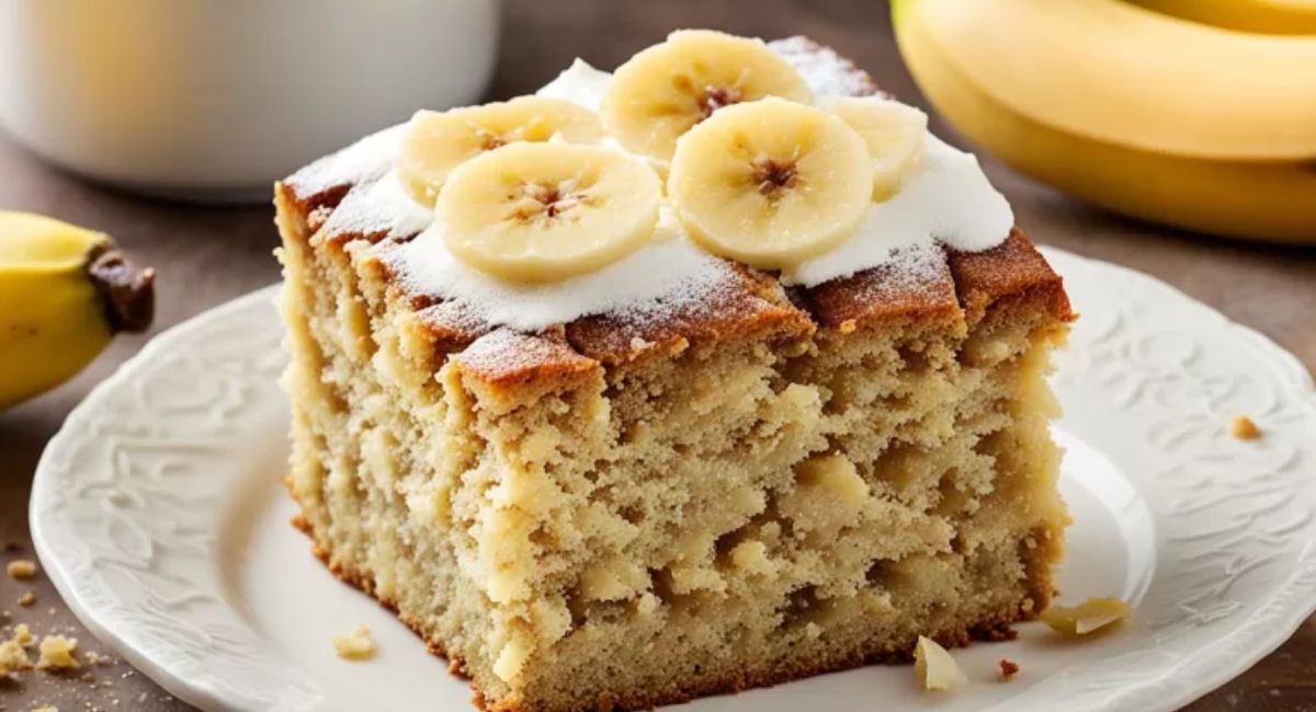 Bolo Simples de Banana de Liquidificador