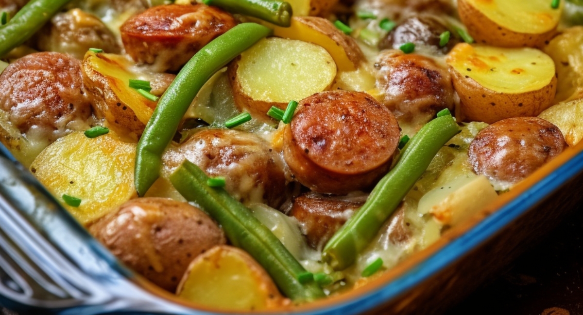 Sausage Green Bean Potato Casserole