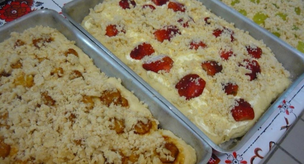 Cuca alemã fácil, uma receita que vai deixar todo mundo babando