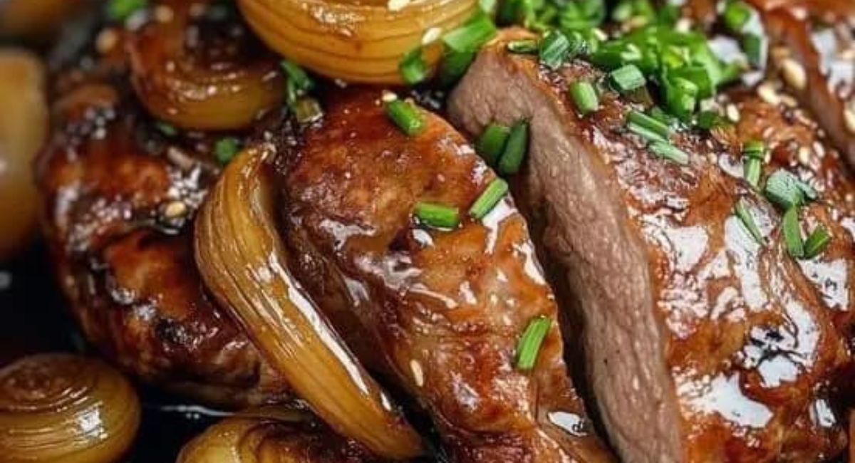 Bœuf Caramélisé aux Oignons et Sauce Soja