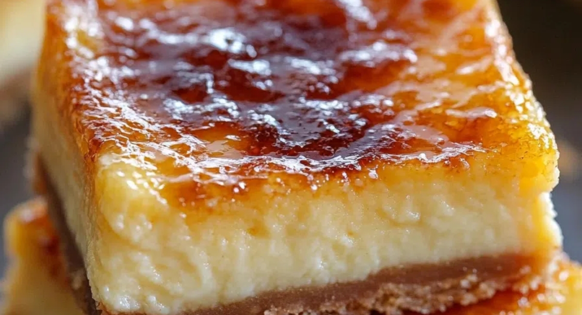 Crème Brûlée Cheesecake Bars