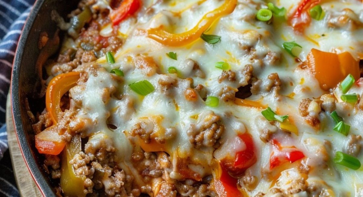 Ground Beef Stuffed Pepper Skillet