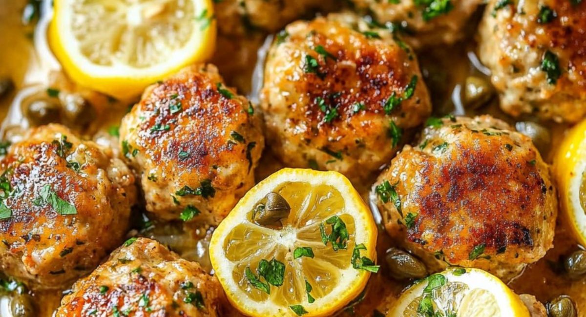 Chicken Piccata Meatballs