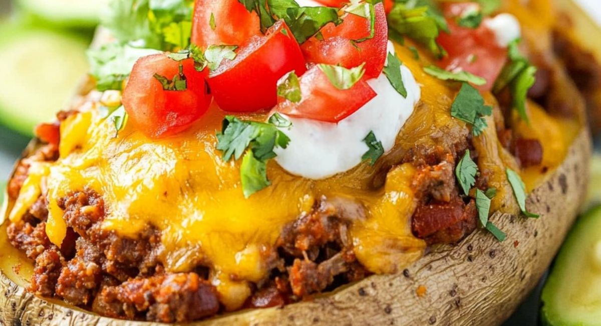 Taco Stuffed Baked Potatoes