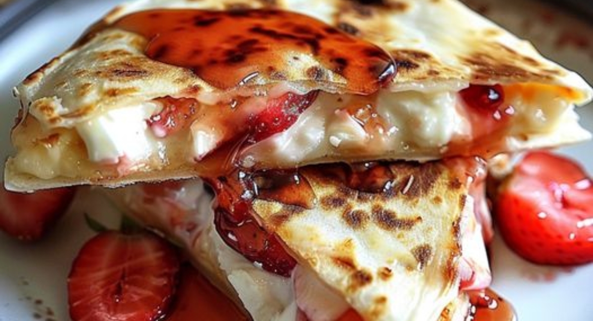 Strawberry Cheesecake Quesadillas