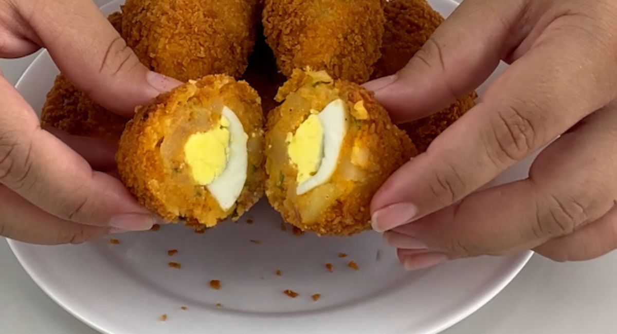 Batata e ovo podem fazer este delicioso lanche | Receita de costeleta de batata com ovo