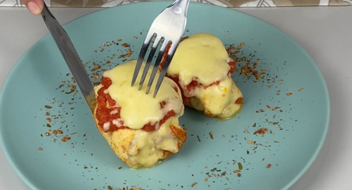 La mejor receta de filete de pollo relleno que he hecho, fácil y muy rica.