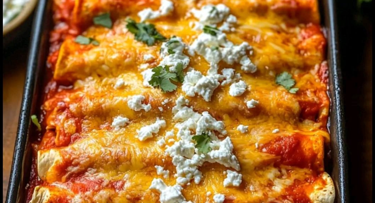 ENCHILADAS ROJAS DE QUESO.