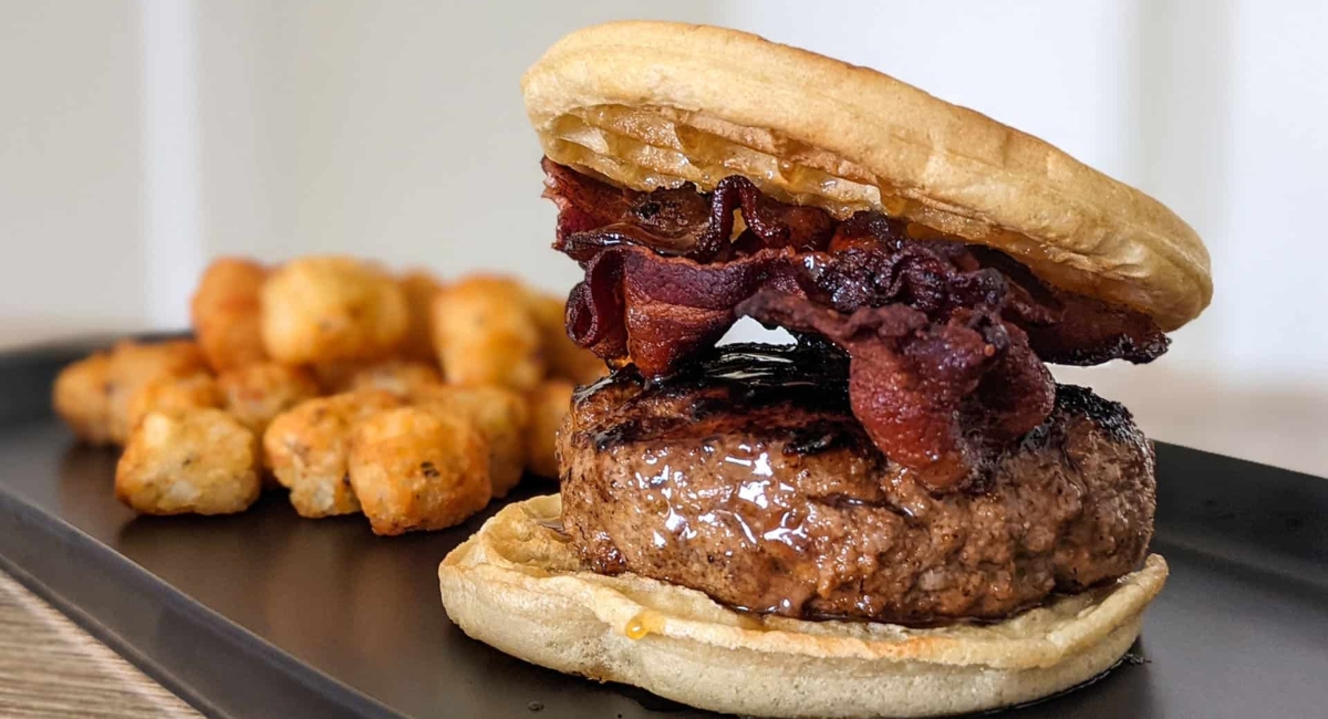 Maple Bacon Waffle Burger