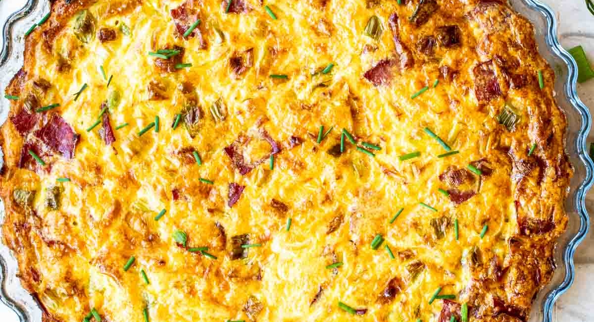 Bacon and Leek Crustless Quiche