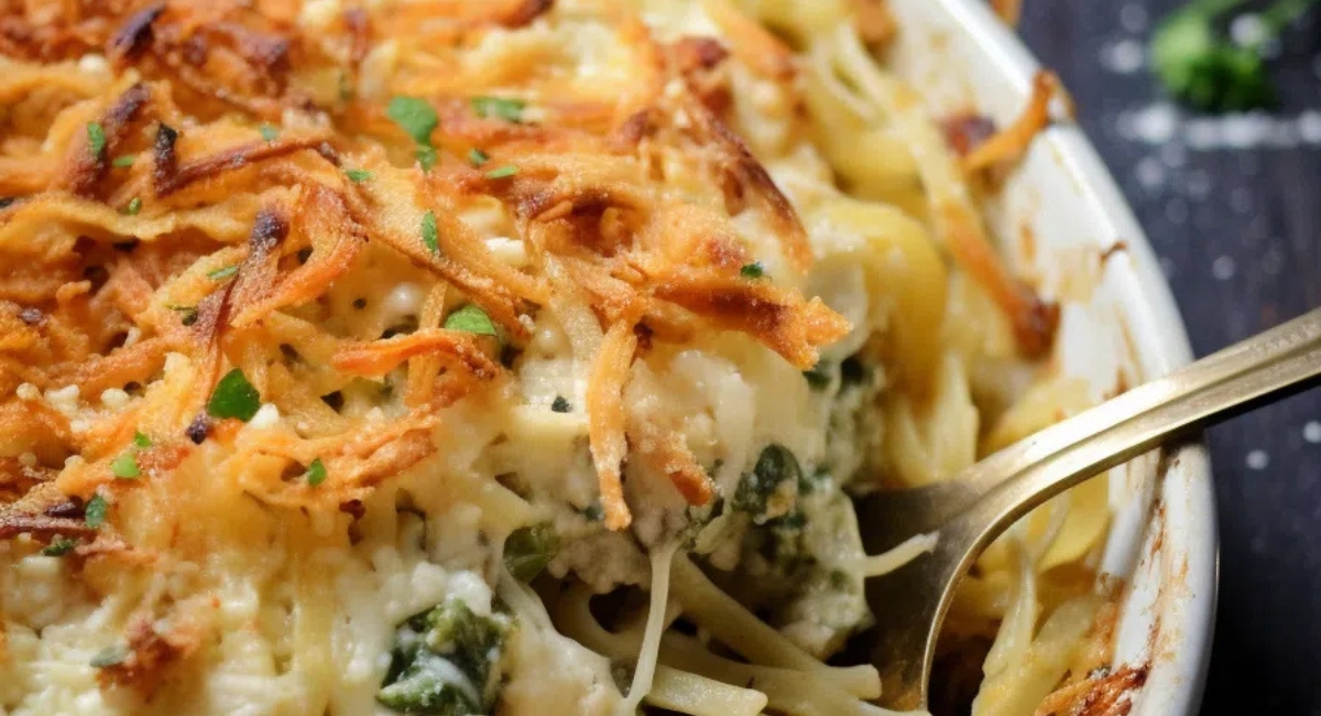 Monterey Chicken Spaghetti Casserole