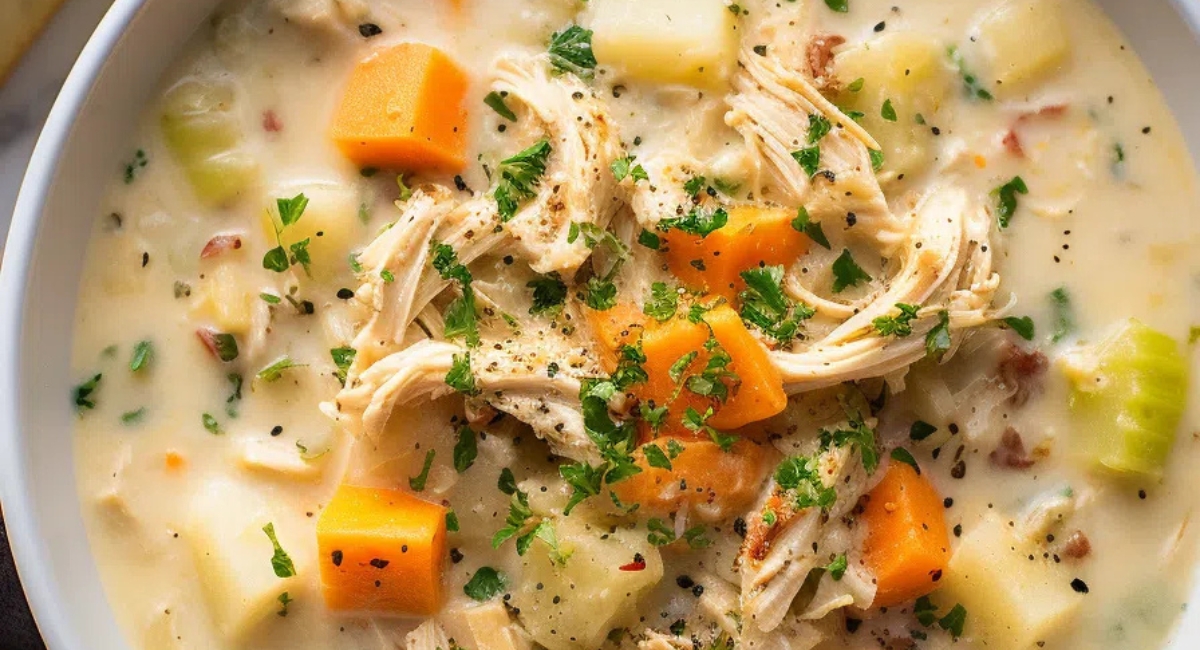 Crockpot Chicken Pot Pie Soup