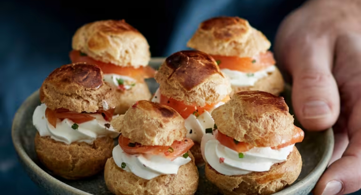 Choux à la crème de saumon fumé faciles
