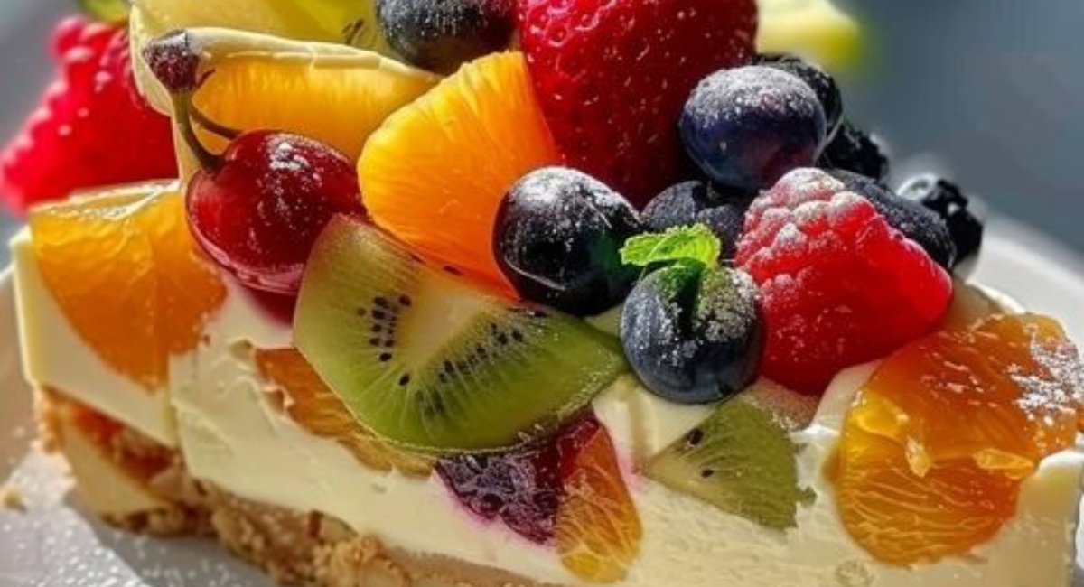 Fruit Salad Cheesecake