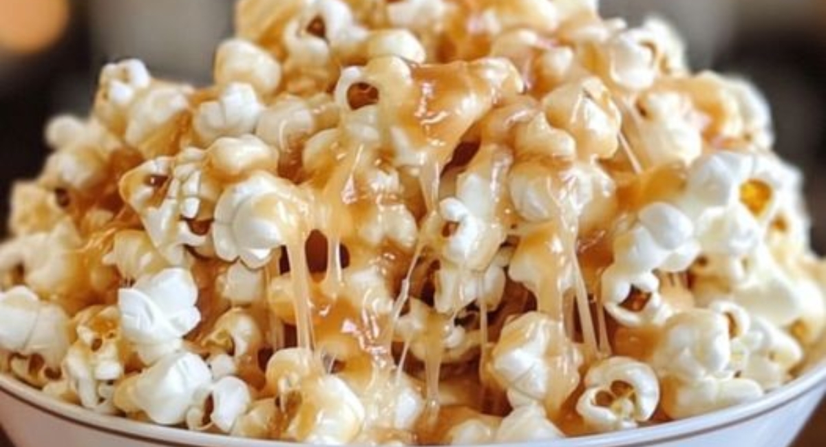 Gooey Marshmallow Caramel Popcorn