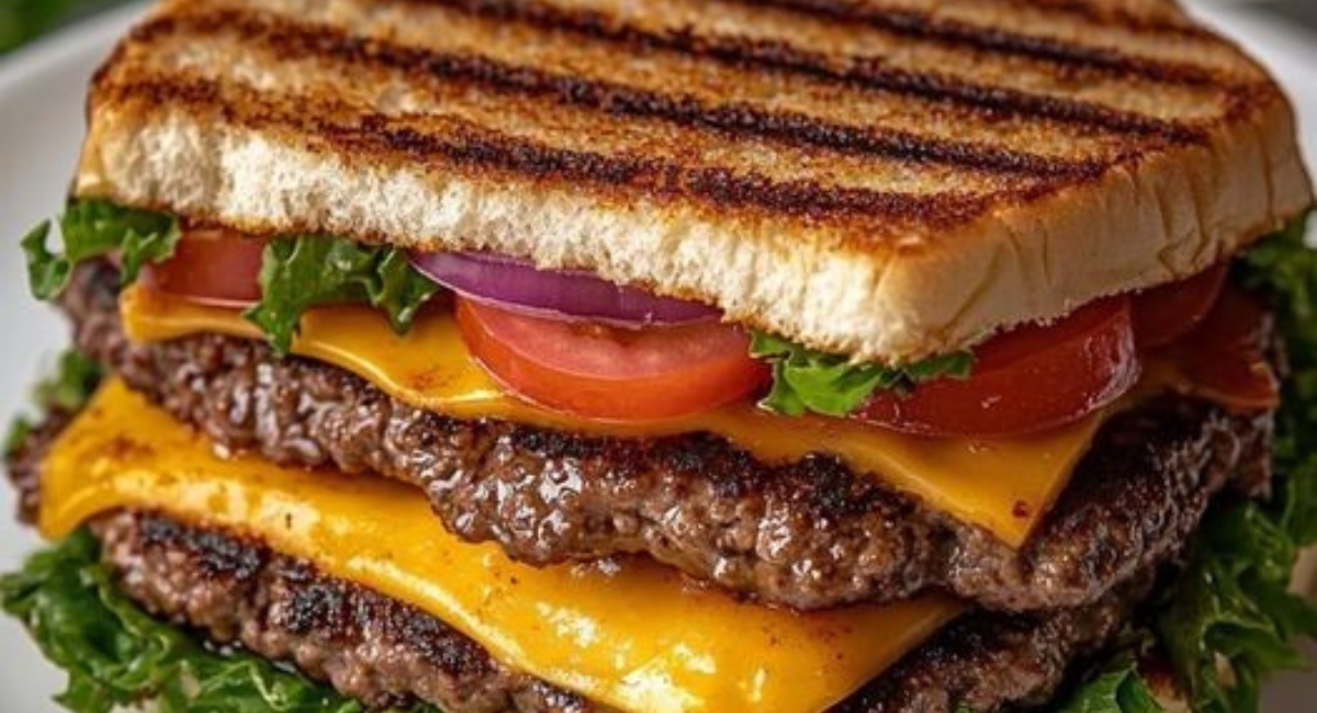 Panini Burger au Cheddar 