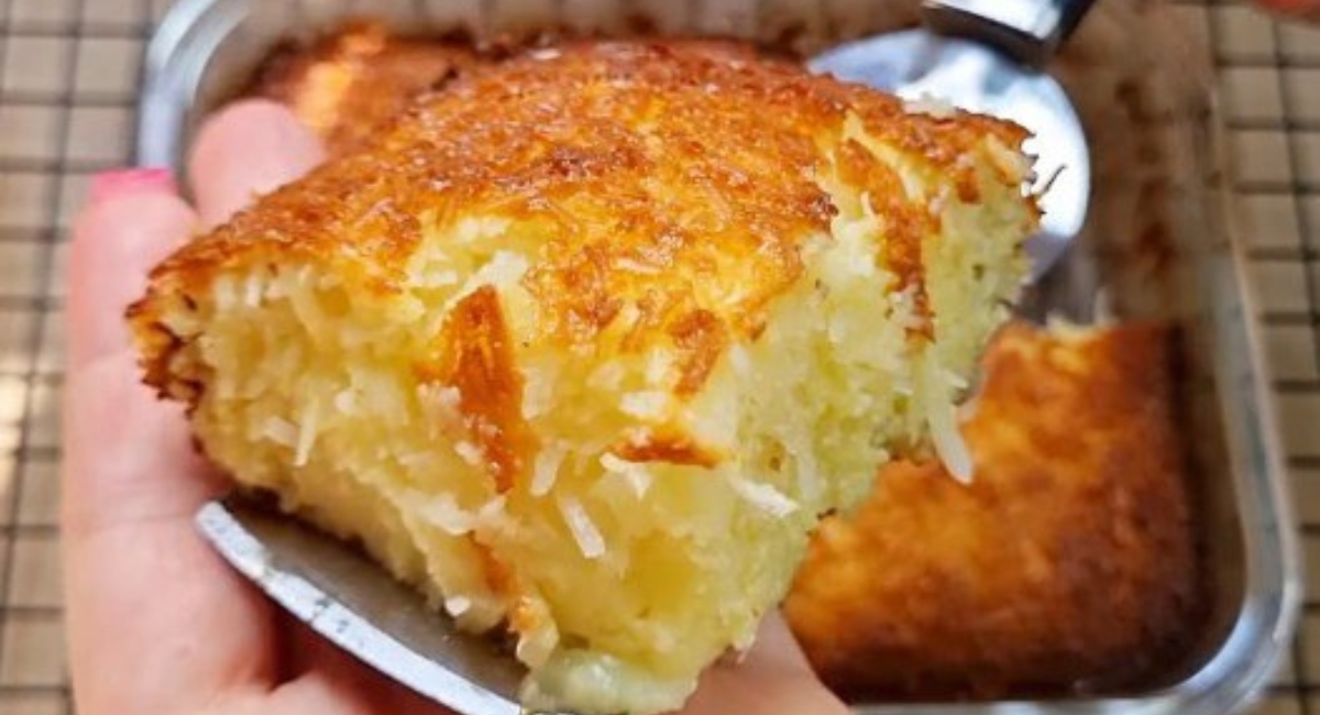 Cocada de forno simples basta misturar os ingredientes e levar para assar uma delícia