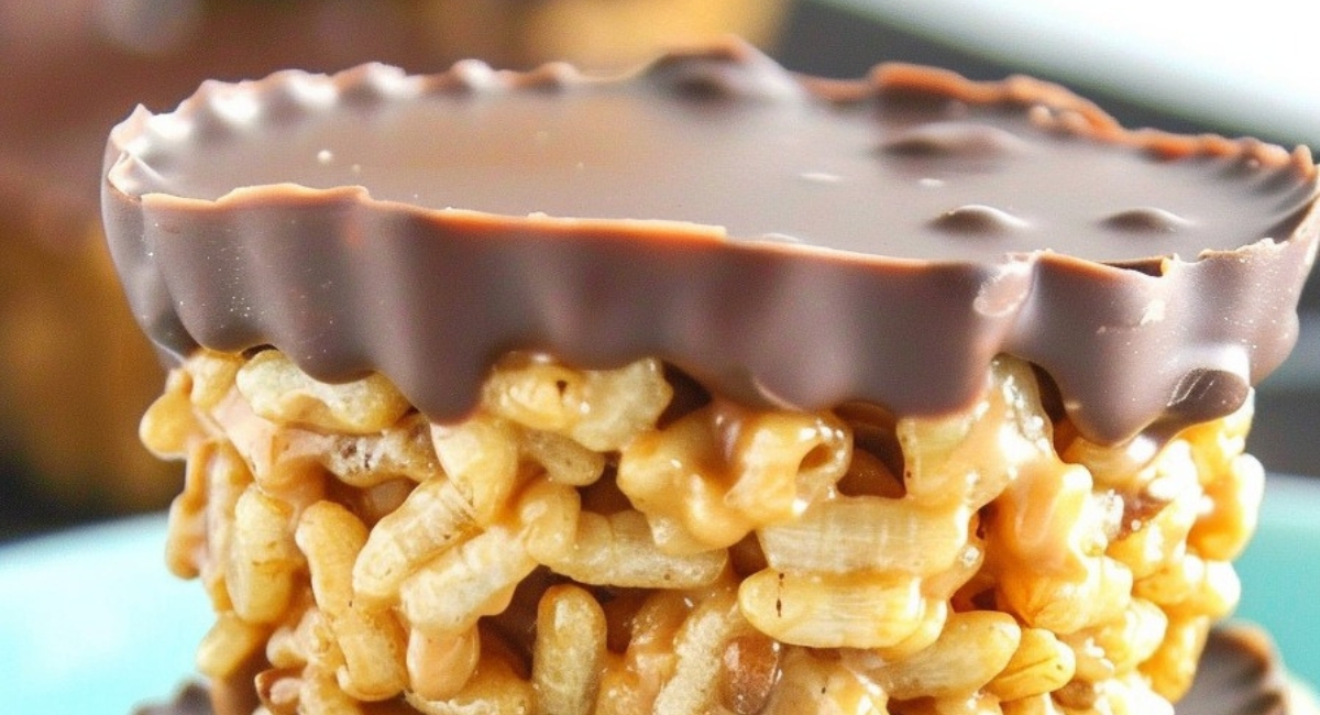 Chocolate Peanut Butter Rice Krispy Cups