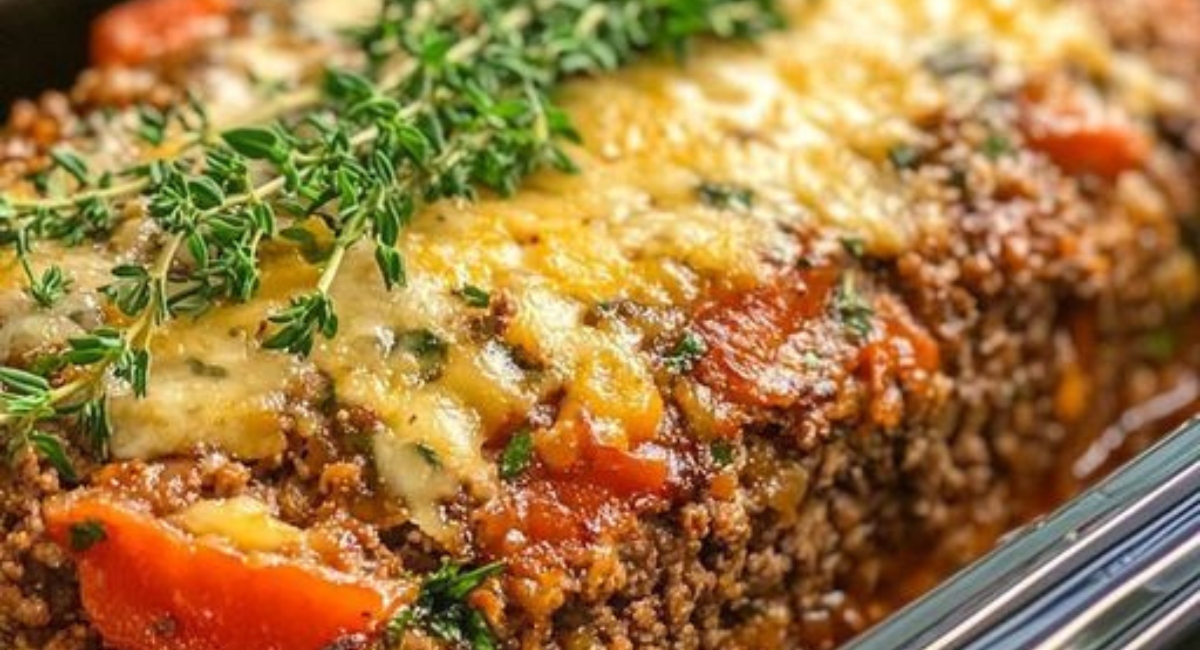 Mediterranean Herb Parmesan Meatloaf