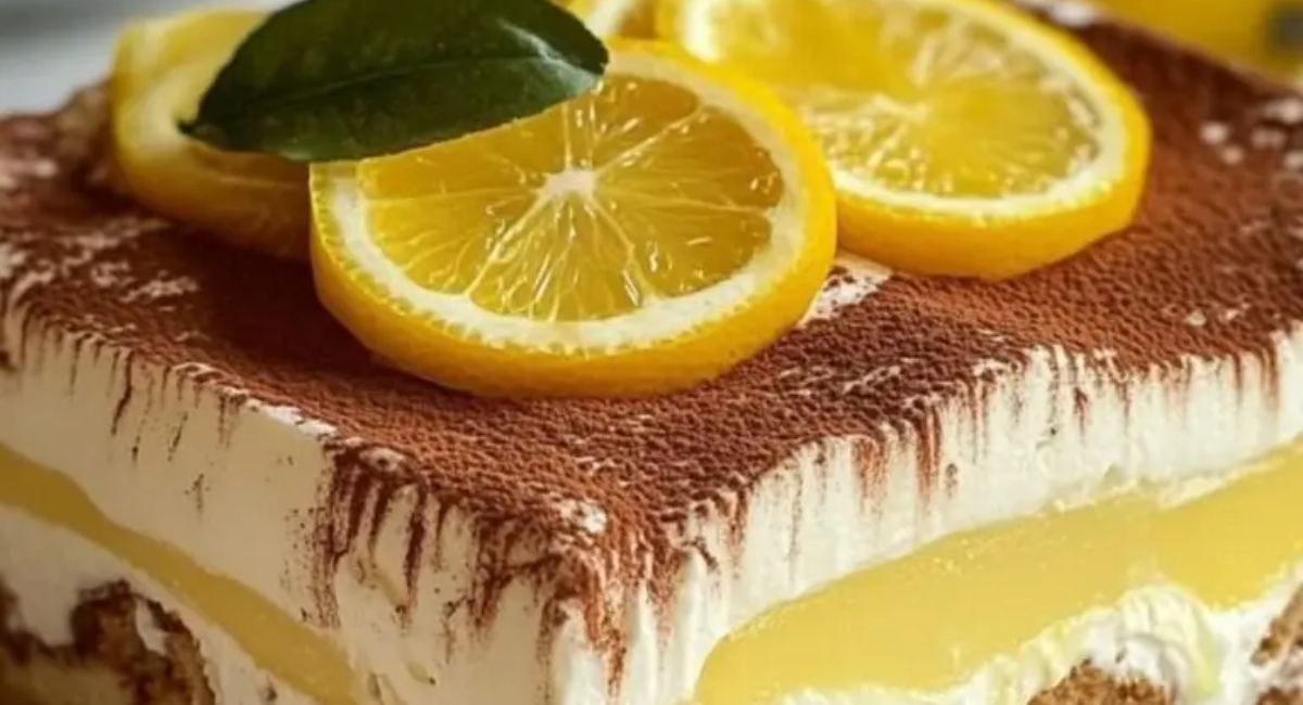 Tiramisu au Citron : Un Dessert Frais et Acidulé, Parfait pour l’Été