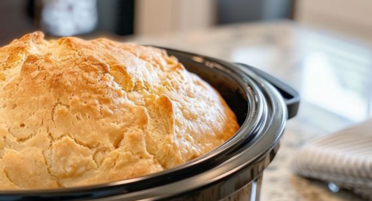 2-Ingredient Slow Cooker Beer Bread