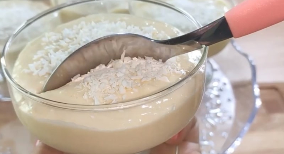 Docinho pé de anjo, a sobremesa mais deliciosa do mundo, só bater tudo no liquidificador e tá pronta!