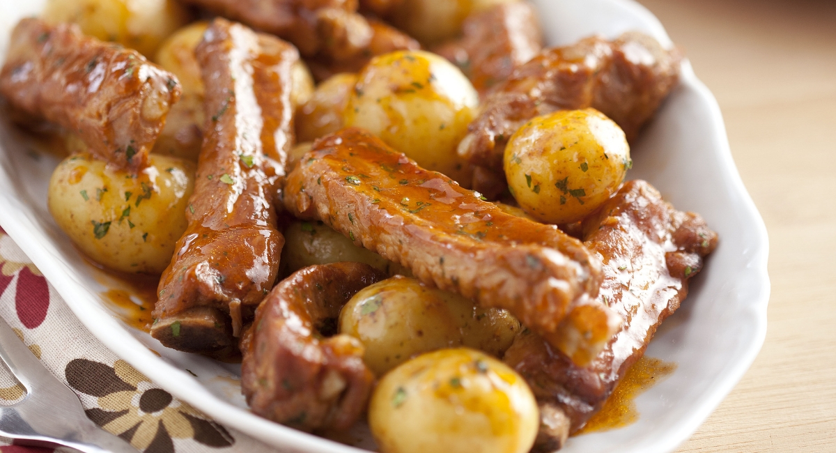 Costelinha de Porco com Batata