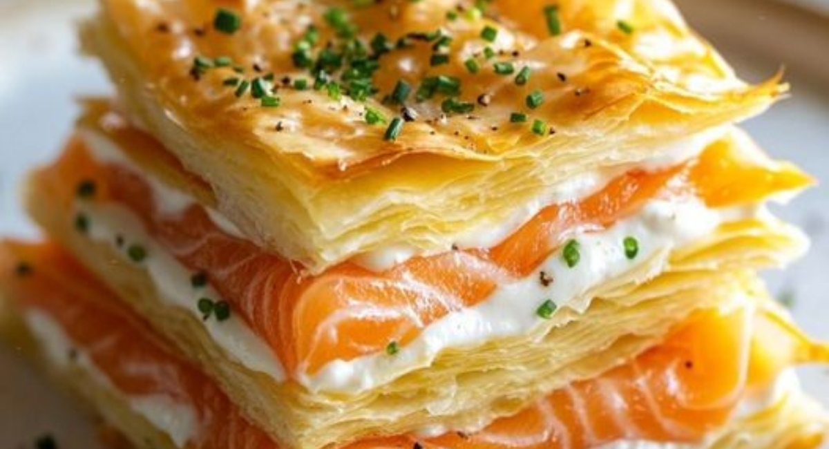 Recette Millefeuille de Saumon Fumé et Mascarpone